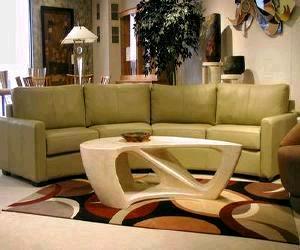 Cheryl Calder Leather Sectional Sofa