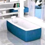 Blue Colored Bathtub