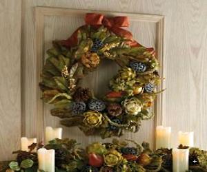 Magnolia and Hydrangea Indoor Wreath