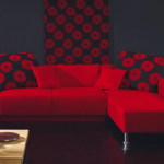 Microfiber Sectional with Sofa Bed