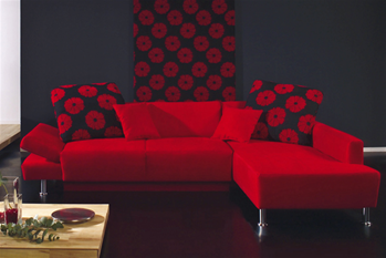 Microfiber Sectional with Sofa Bed