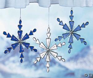Snowflake Sun Catcher Ornaments
