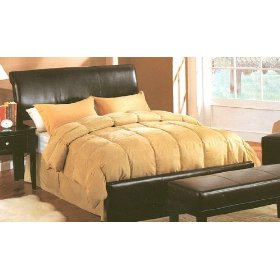 Dark Brown Faux Leather Queen Bed Dark Brown Faux Leather Queen Bed