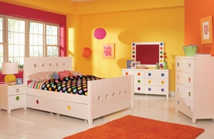 Little Miss  Panel Storage Bedroom Set