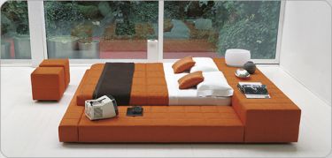 Orange Modern Bed Orange Modern Bed