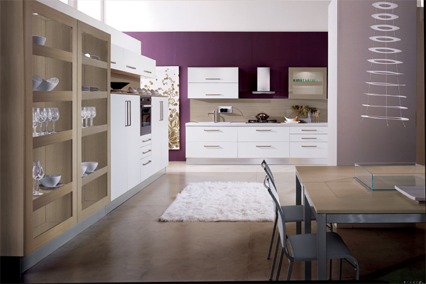 White Contemporary Life style Kitchen