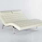 Double White Chaise Lounge Double White Chaise Lounge