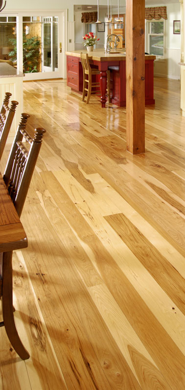 Wide Hickory Flooring