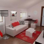 Red and White Living Room Red and White Living Room