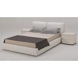 White Full Leather Bed White Full Leather Bed