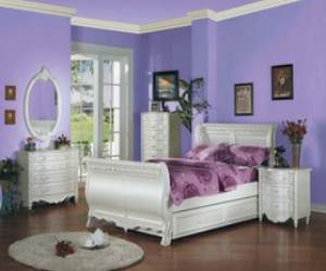 Classic Provencal Wood Full-Sized Bedroom Set