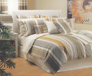 Dusk Stripe Brown Bedding