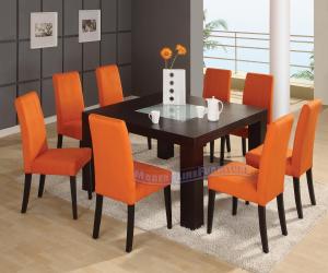 Elegant  Wood Square Dining Table