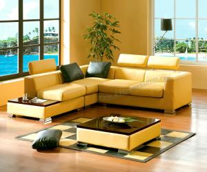 Leather Contemporary Sectional Sofa