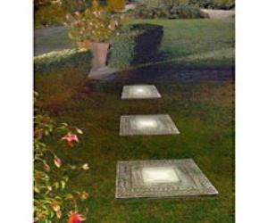 Outdoor Roman Solar Stepping Stones