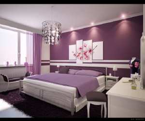 A Beautiful Purple Bedroom Design