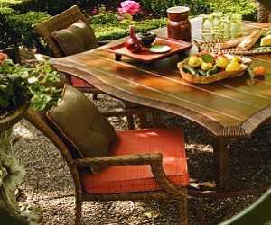 Domino Wicker Dining Table and Chair Set