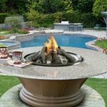 Outdoor Fire Table with Granite Top Outdoor Fire Table with Granite Top