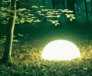 Rechargeable Half-Globe Outdoor Patio Light