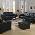 Lexington Black Sofa and Loveseat