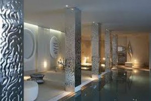 Modern Stretch Ceilings in the Pool 