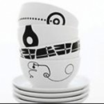 Porcelain Service with Geometric Patterns