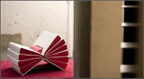 The Project Of An Italian Company Busnelli: Libro Armchair Or A Armchair With "pages" 