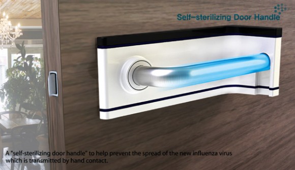 Self-Sterilizing Door Handle