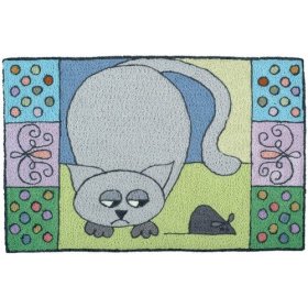 Fat Kitty Cats Hooked Cotten Rug - Betterimprovement.com